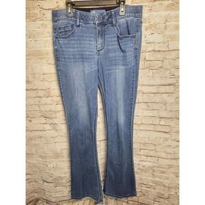 Democracy Womens Jeans Size 10 Small Flare Dark Blue Jeans